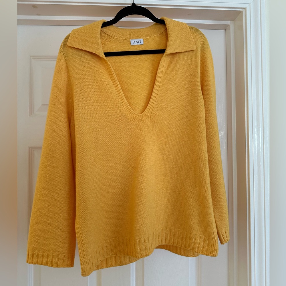 LESET Women's Yellow Sweater GORGEOUS & PERFECT Condition, size S